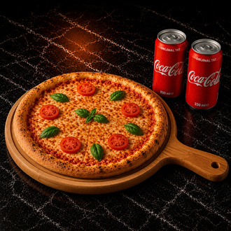 1 Adet 28 Cm Pizza 2 Adet 330 Ml İçecek görseli