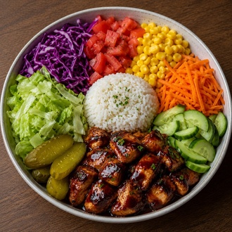 Barbekü Soslu Tavuk Bowl görseli