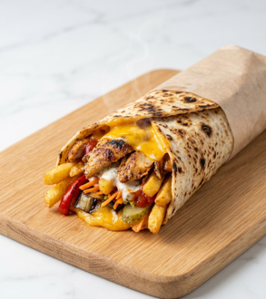 Etibeyaz Cheddarlı Tavuk Döner Dürüm (100 Gr.) görseli