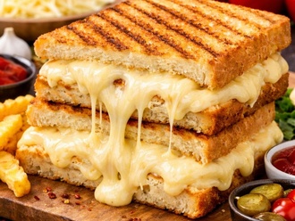 Jumbo Tost Ekmeğine Bol Kaşarlı Tost görseli