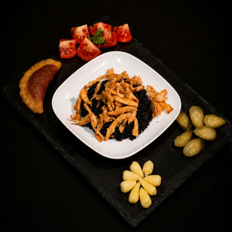 Tavuk Döner & Siyah Pirinç Pilavı görseli