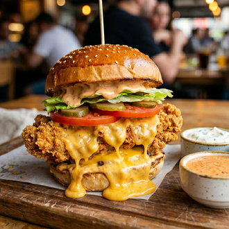 Chick Cheese Burger görseli
