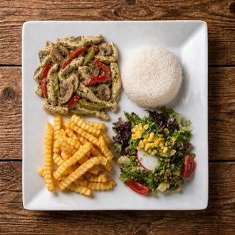Pesto Soslu Tavuk görseli