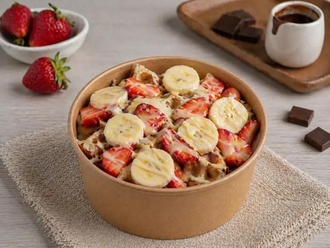 Beyaz Çikolata Çilek & Muz Bowl görseli