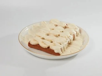 Beyaz Çikolatalı Muzlu Waffle görseli