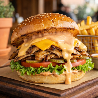 Tavuk Döner Cheese Burger görseli