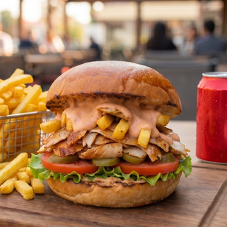 🍔🍟🥤Tavuk Döner Burger Menü🍔🍟🥤 görseli