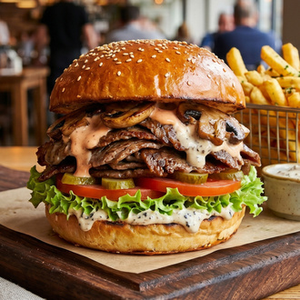 Et Mushroom Burger görseli