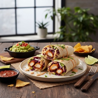 Tortilla Mexican Çıtır Tavuk Dürüm görseli