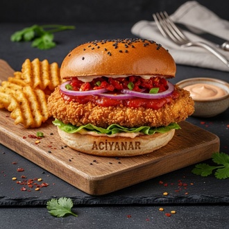 Acıyanar Çıtır Tavuk Burger & Cheeseburger görseli