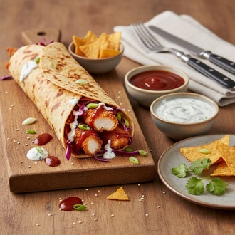 Tortilla Barbekü Çıtır Tavuk Dürüm görseli