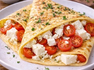 Beyaz Peynirli Domatesli Crepe görseli