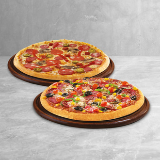2 Büyük Boy En Sevilen Pizzalar görseli