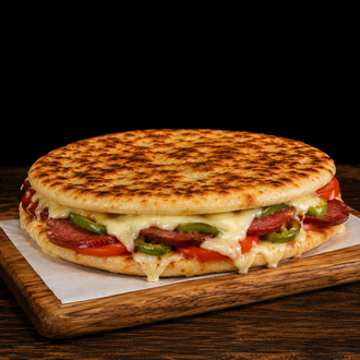 Sucuklu Kaşarlı Biberli Bazlama Tost görseli