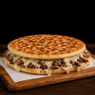 Kavurmalı Kaşarlı Bazlama Tost görseli