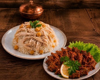 Tavuklu Pilav + Çiğ Köfte görseli