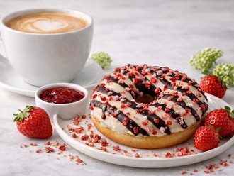 Çilekli Donut (73 Gr.) görseli