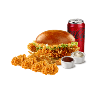 Cajun Hot Honey Burger Menü görseli