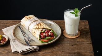 Sosis Sandviç Dürüm 2 Adet Küçük Ayran 2 Adet görseli