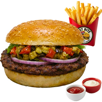 Köz Hamburger Menü görseli