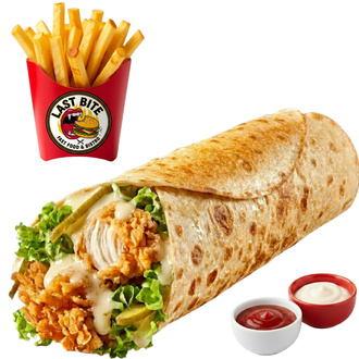Acılı Cajun Tavuk Wrap görseli