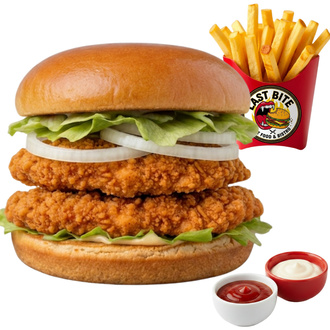 Double Çıtır Cajun Burger Şölen görseli