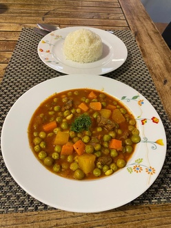 Etli Bezelye Yemeği & Pilav ( 300 Gr. ) görseli