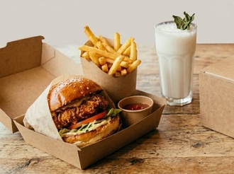 4'Lü Tavuk Burger & Küçük Ayran Menü görseli