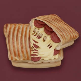 Sucuklu Kaşarlı Katmer Tost görseli