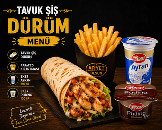 Tavuk Şiş Menü Ayran görseli