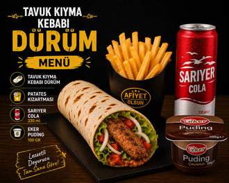 Tavuk Kıyma Kebabı Menü Kola görseli