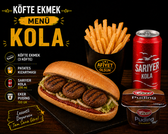 Köfte Ekmek Menü Kola görseli