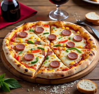 Sosisli Pizza görseli