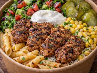 Tavuk Pirzolalı Makarna Bowl görseli