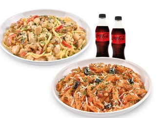 Coca-cola Fırsatı (Kremalı Tavuklu Makarnam + Domatesli Makarnam) görseli