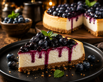 Yaban Mersinli Cheesecake görseli