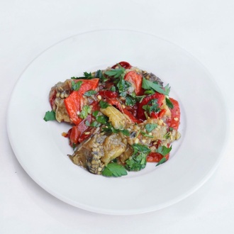 Közlenmiş Patlıcan Salatası görseli