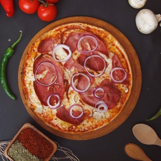 Pastırmalı Pizza (30 Cm Large 1 - 2 Kişilik) görseli