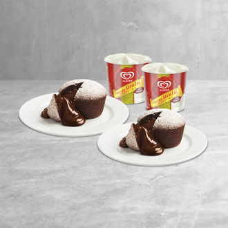 2 Adet Çikolatalı Sufle + 2 Adet Algida Maraş Cup görseli