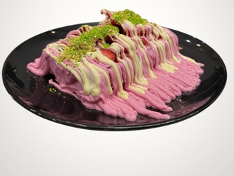 Çilek Rüyası (Çilekli Waffle) görseli
