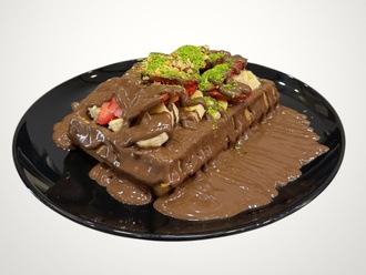 Sütlü Aşk (Sütlü Çikolatalı Waffle) görseli