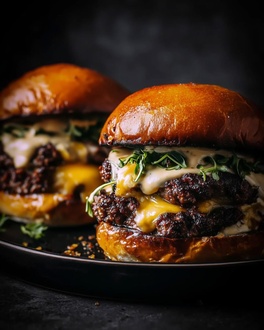 Double Burger & Patates Kızartması görseli