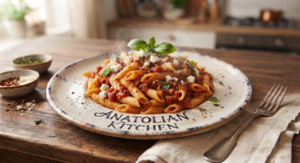 Domates Soslu Penne Makarna görseli