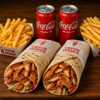 Tavuk Döner Dürüm Menü 3 görseli