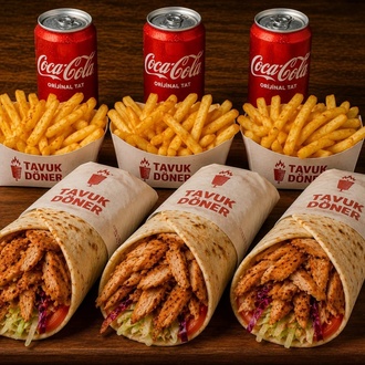 Tavuk Döner Dürüm Menü 4 görseli