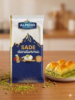 Fıstıklı Baklava (1 Kg) 480 Gr Sade Kahramanmaraş Dondurması görseli