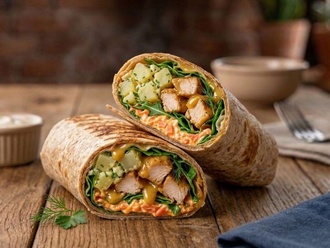 Ballı Hardallı Tavuk Wrap görseli