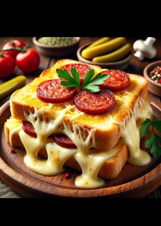 Sucuklu Kaşarlı Tost görseli