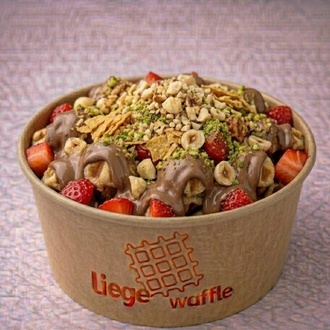 Kovada Waffle Sütlü Çikolata Çilekli görseli
