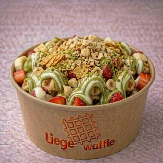 Kovada Waffle Fıstık Beyaz görseli